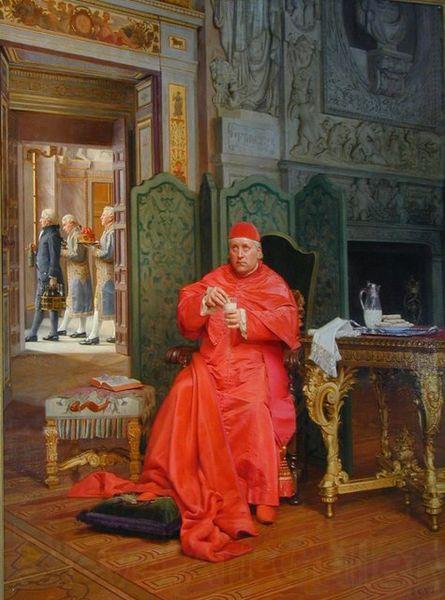 Jehan Georges Vibert The Diet Norge oil painting art